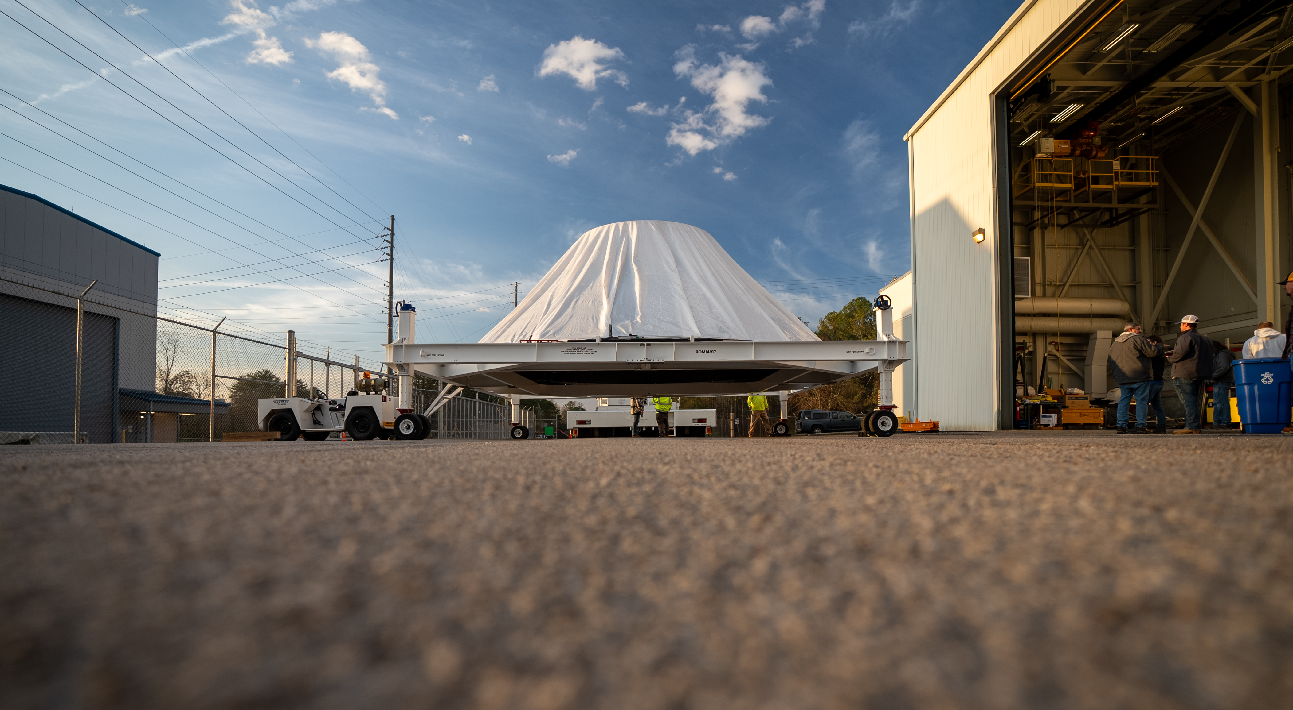 SLS Payload Adapter Moved for Testing at NASA Marshall